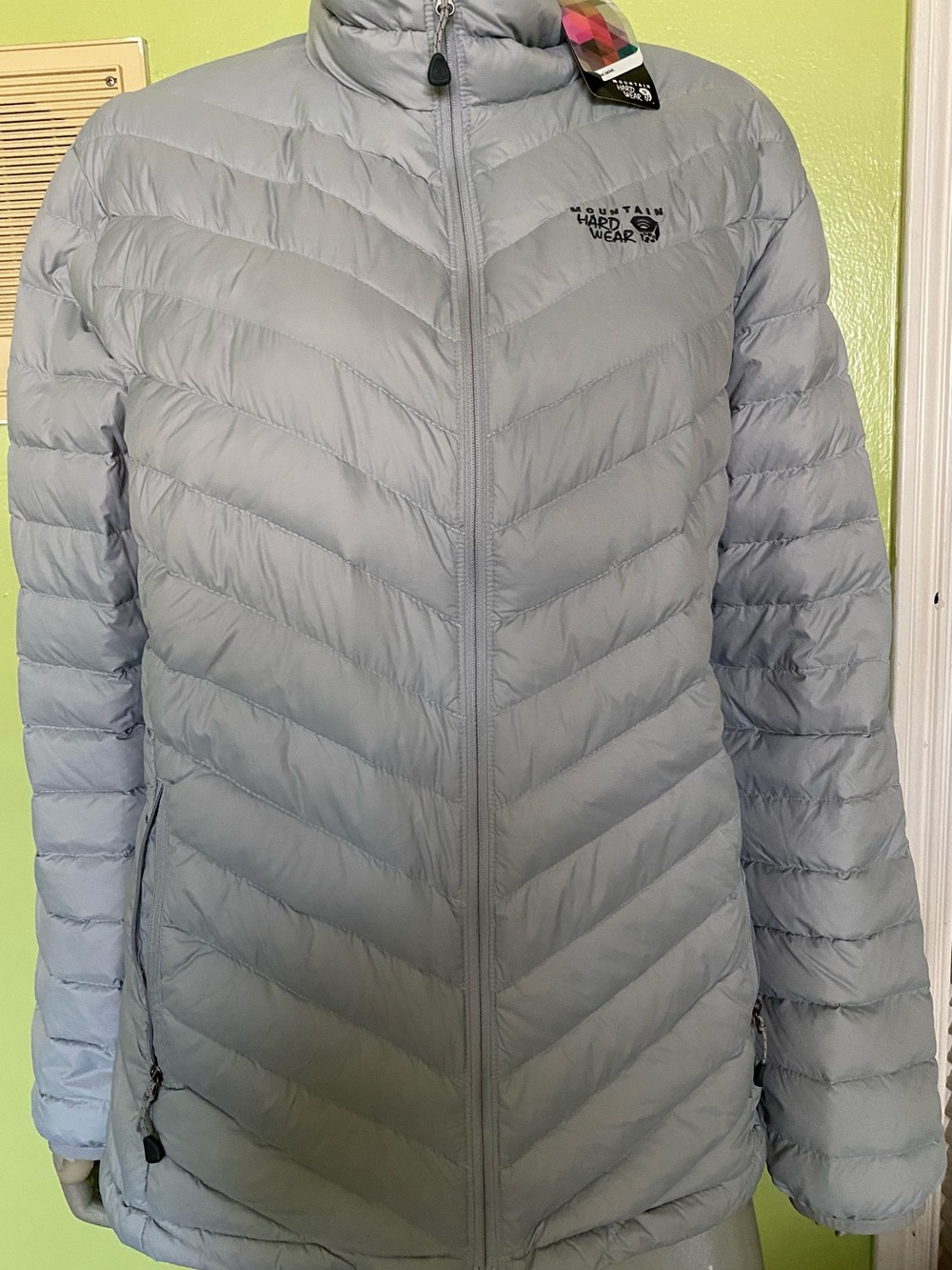 NWT Mountain Hardwear Nitrous Women's Gray Insulated Puffer Winter Jacket XL